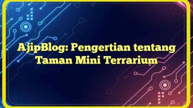 AjipBlog: Pengertian tentang Taman Mini Terrarium