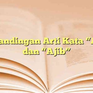 Perbandingan Arti Kata “Ajip” dan “Ajib”